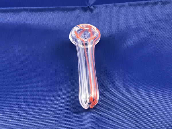 2.5" Mini Striped Glass Pipe