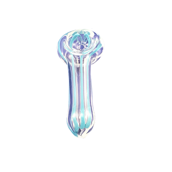2.5" Mini Striped Glass Pipe