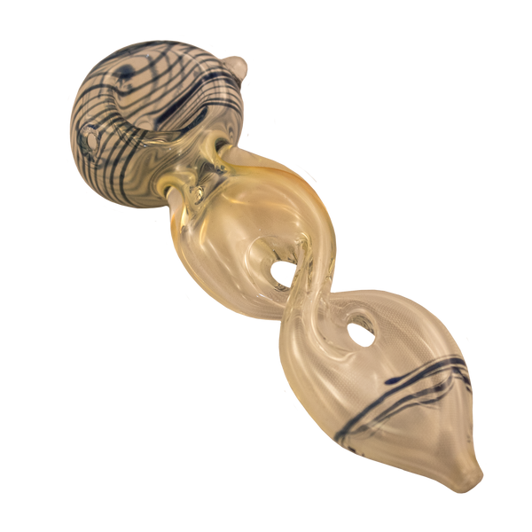 Divine Blue Twisted Glass Pipe